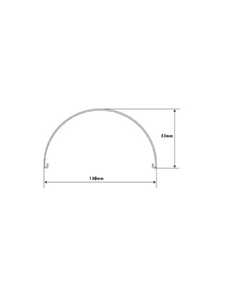 Garde boue universel aluminium arrière 5" x 18"/19"