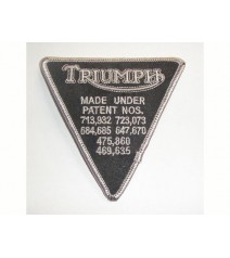 (M-P97XF) Patch plaque Triumph noir