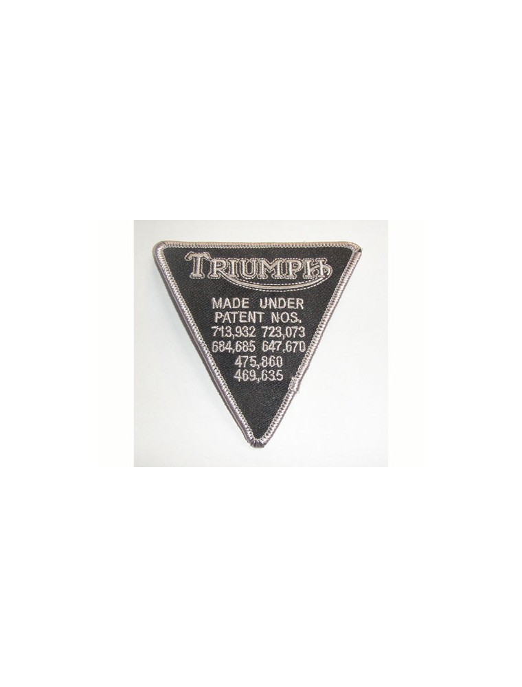 (M-P97XF) Patch plaque Triumph noir