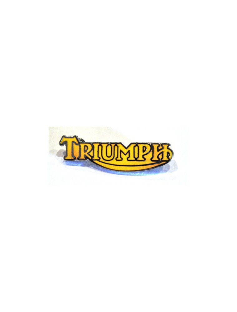 Pin's TRIUMPH script jaune (M-LB79C)