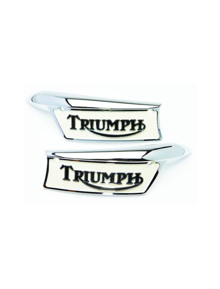 paire badges de réservoir Triumph 1969-70 (27744P)