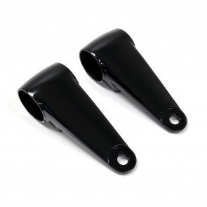 Pattes de phare universelles aluminium, noir satin