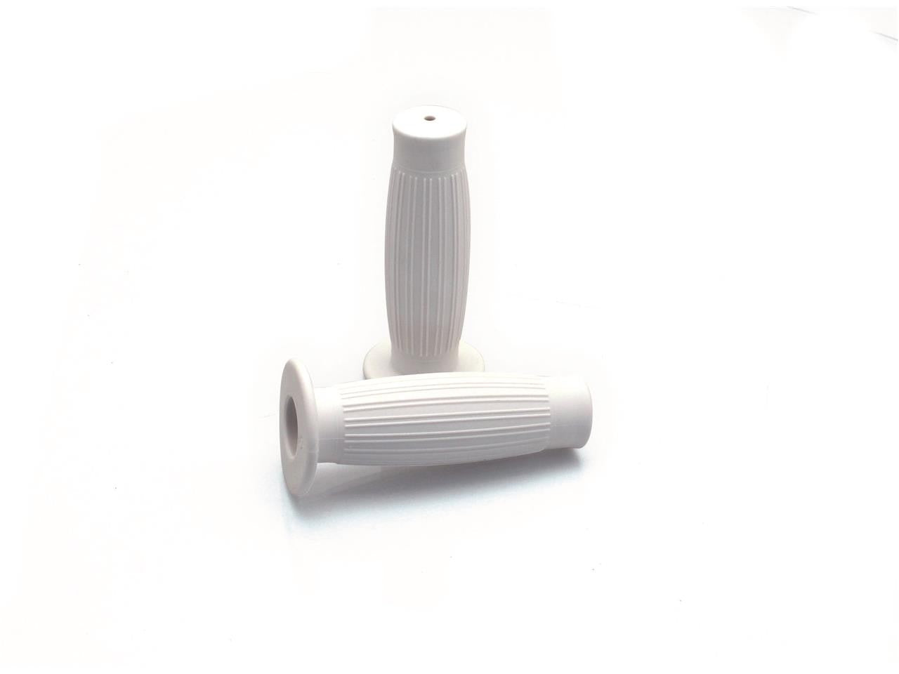 Paire de caoutchoucs poignée type BESTON blancs - diametre 22mm