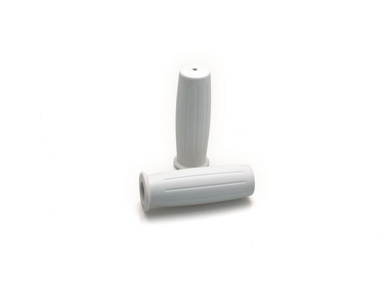 Paire de caoutchoucs poignée ''Boule'' Amal  Blancs - diametre 22mm (7/8")