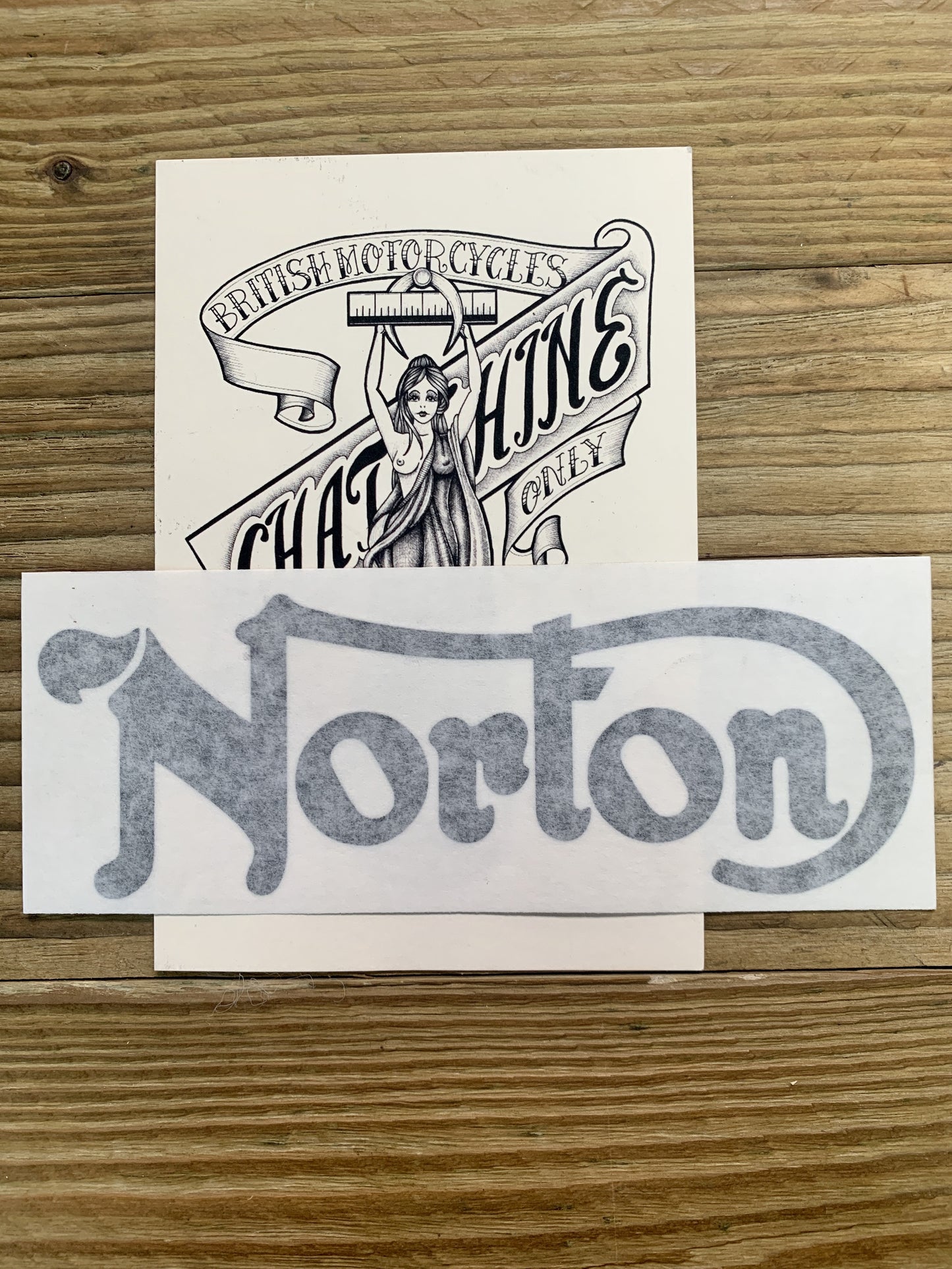 Transfert Norton Logo noir (réservoir)