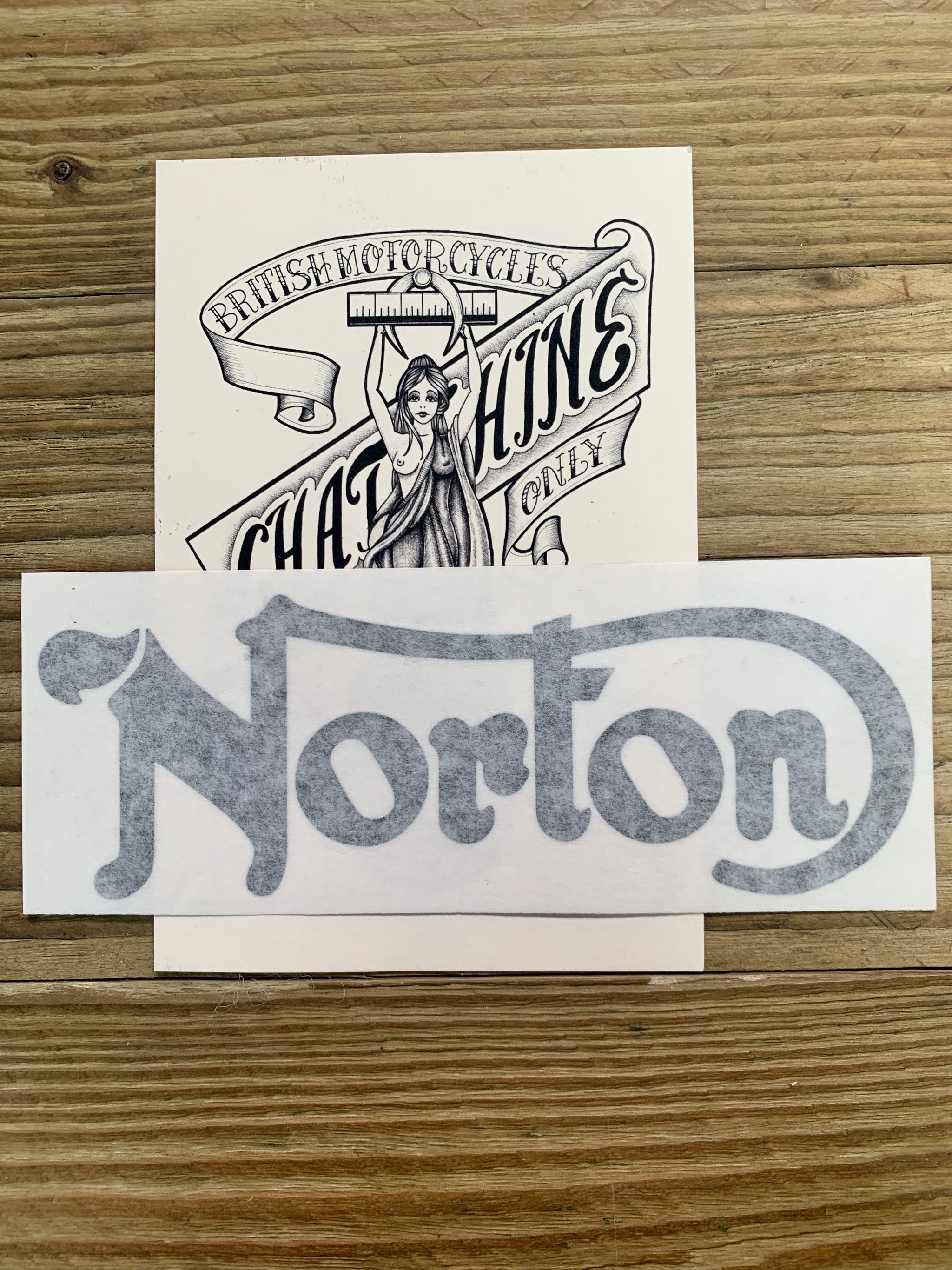 Transfert Norton Logo noir (réservoir)