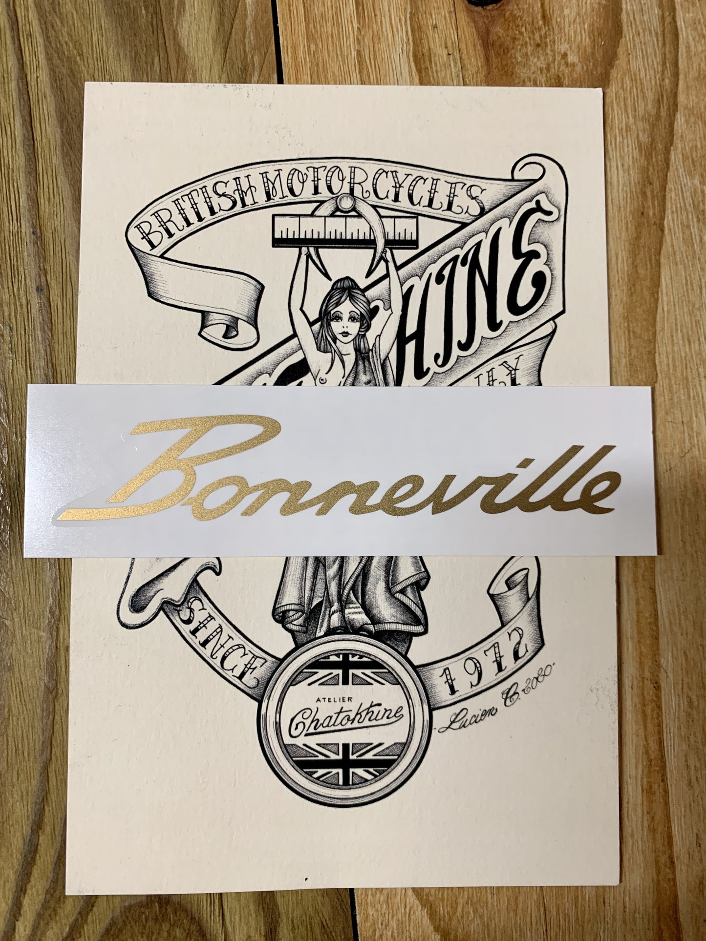 décalque "Bonneville" Triumph