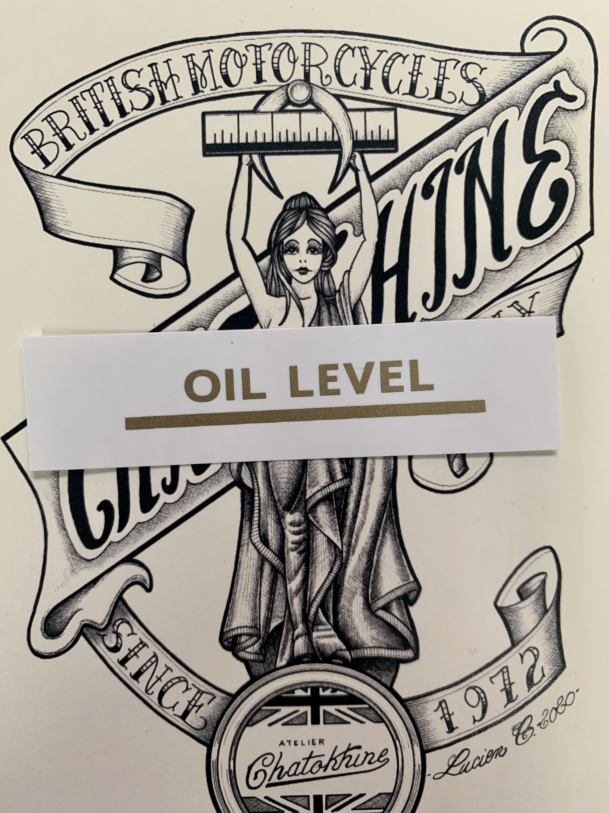 Décalque "oil level"
