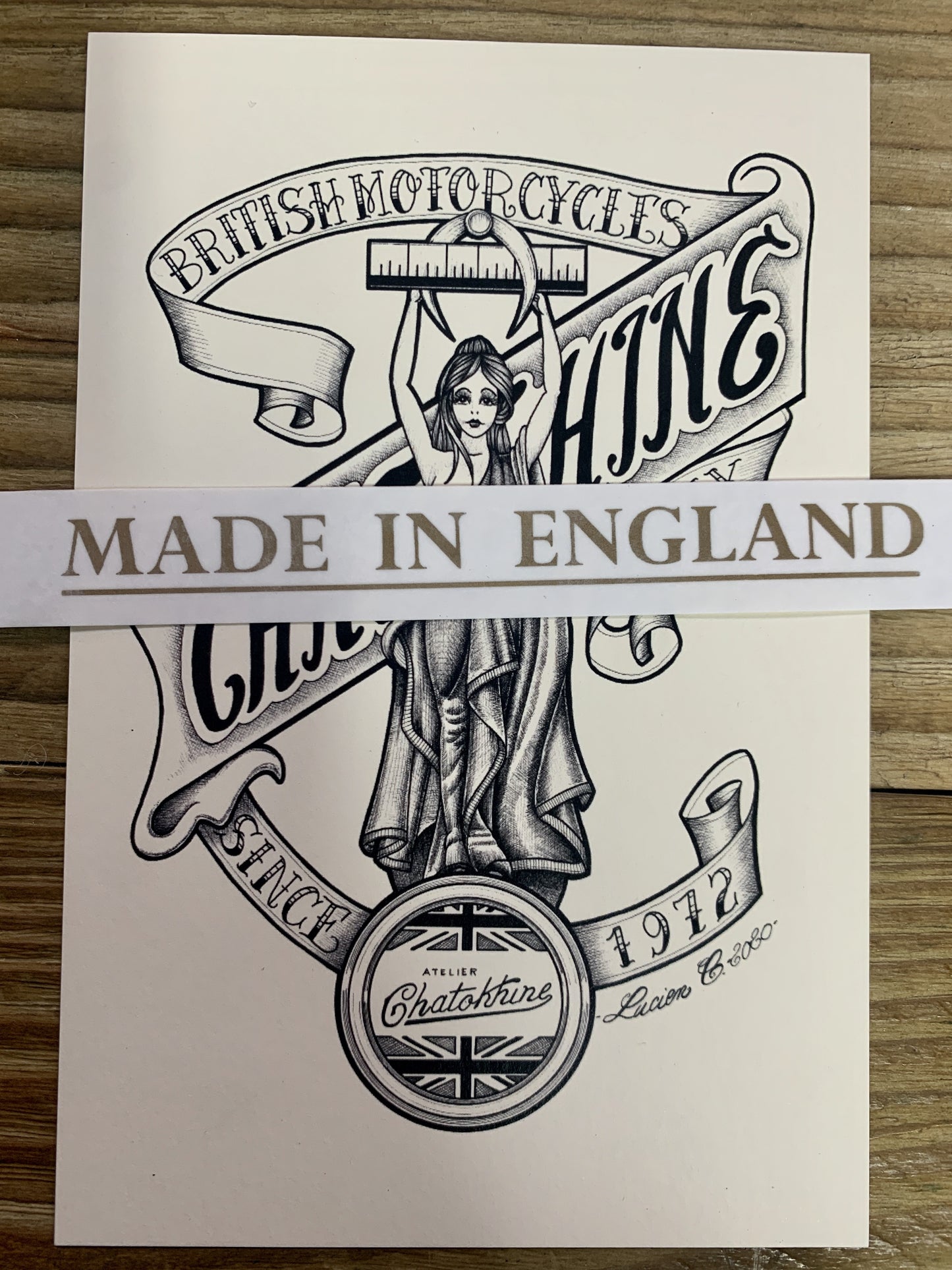 décalque "Made in England"