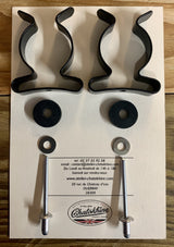 kit colliers fourche à clipper pour plaque de numéro