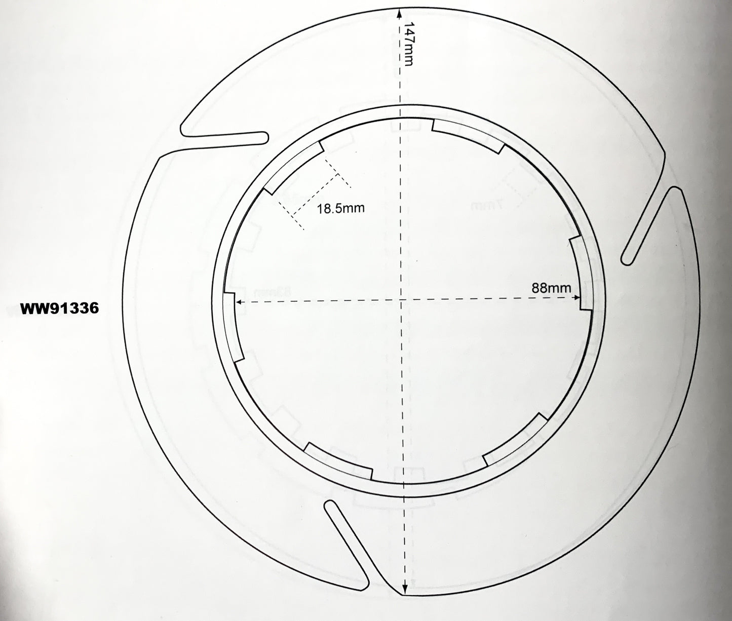 DISQUE LISSE EMBRAYAGE SURFLEX BSA GROUPES C,B,M ET A7, A10 OSCILLANTES
