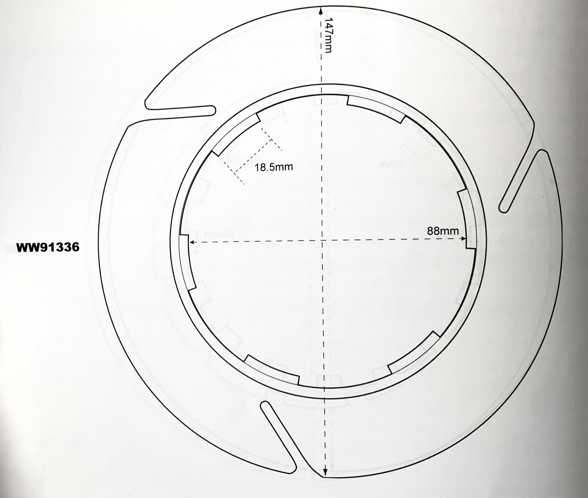 DISQUE LISSE EMBRAYAGE SURFLEX BSA GROUPES C,B,M ET A7, A10 OSCILLANTES