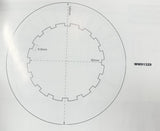Disque lisse embrayage Surflex (fins) BSA, Ariel, Panther, Vincent