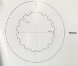 DISQUE LISSE EMBRAYAGE SURFLEX (EPAIS) BSA, AJS, Matchless, Ariel, Panther, Vincent