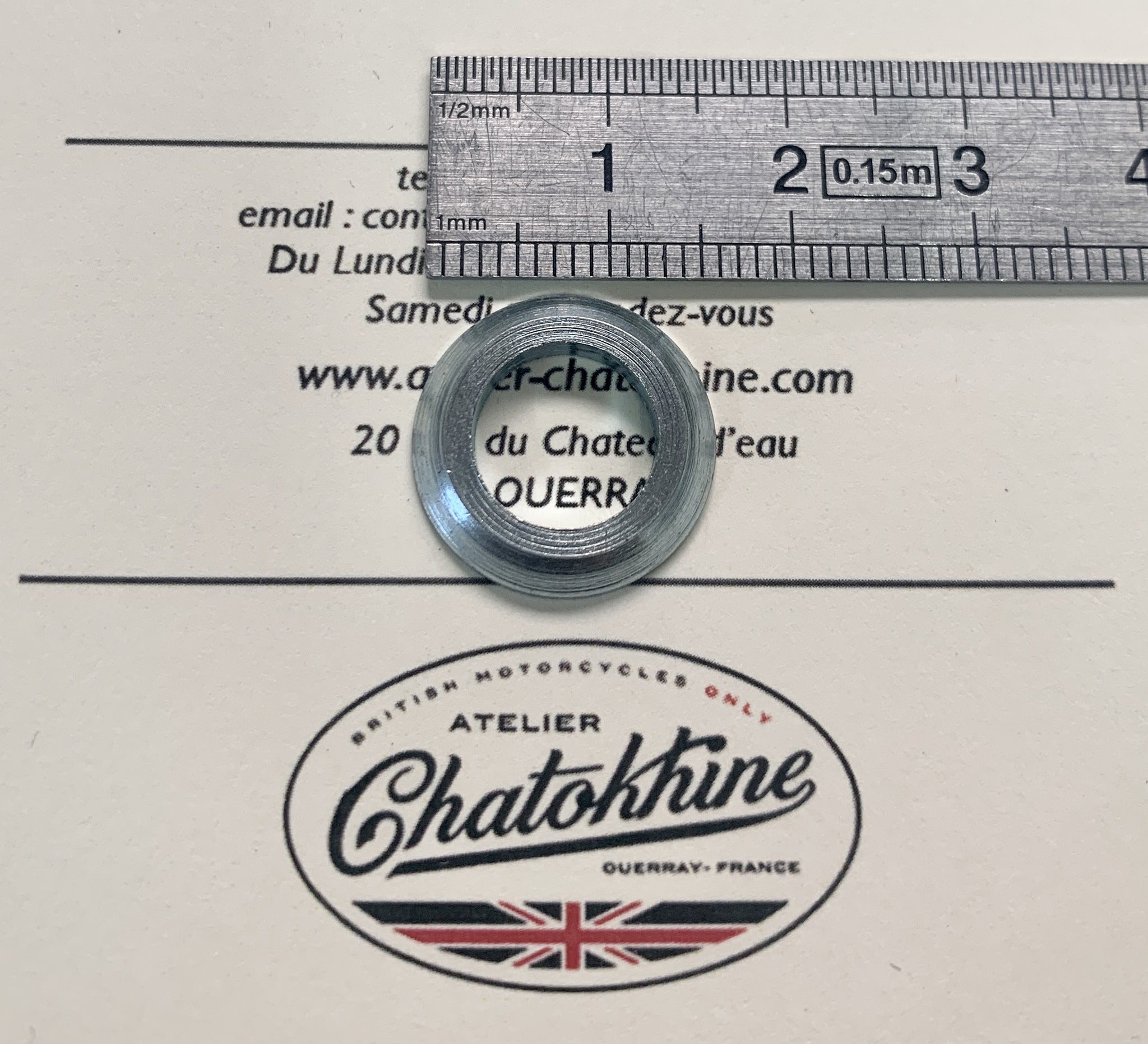 rondelle conique collerette d'échappement Triumph