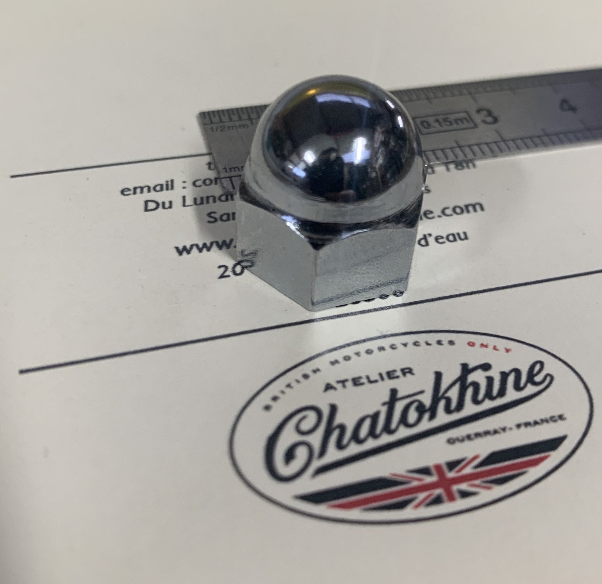 écrou borgne graissage haut moteur Triumph 500/650