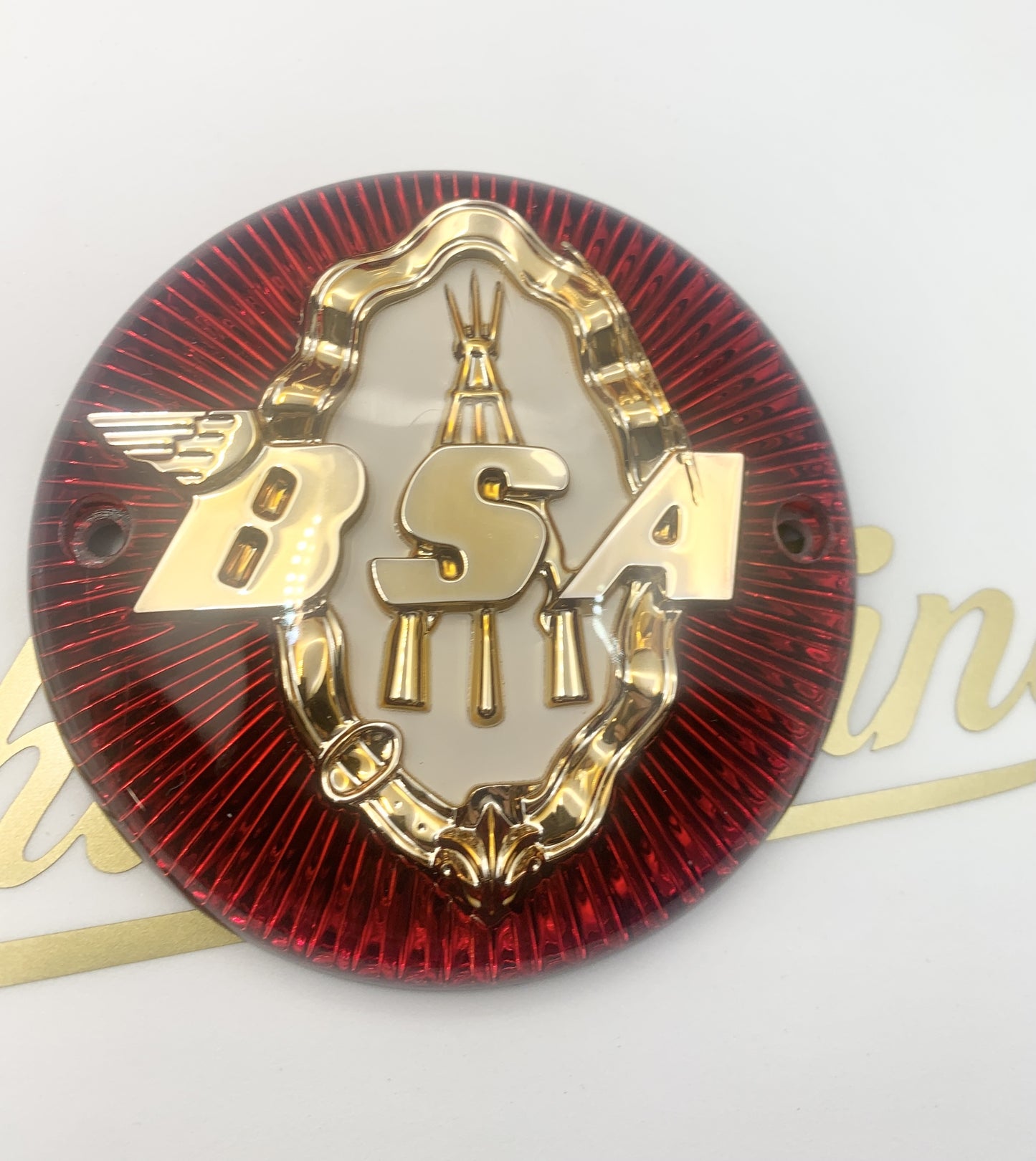 paire de badges de réservoir BSA trois fusils