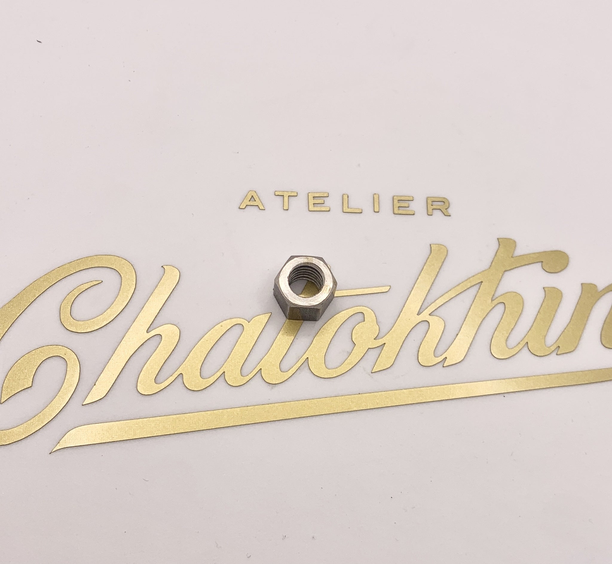 écrou inox magneto et tendeur primaire Velocette 5/16''