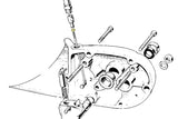 écrou de rayon de sélection 350 500 et 650 Triumph bloc moteur