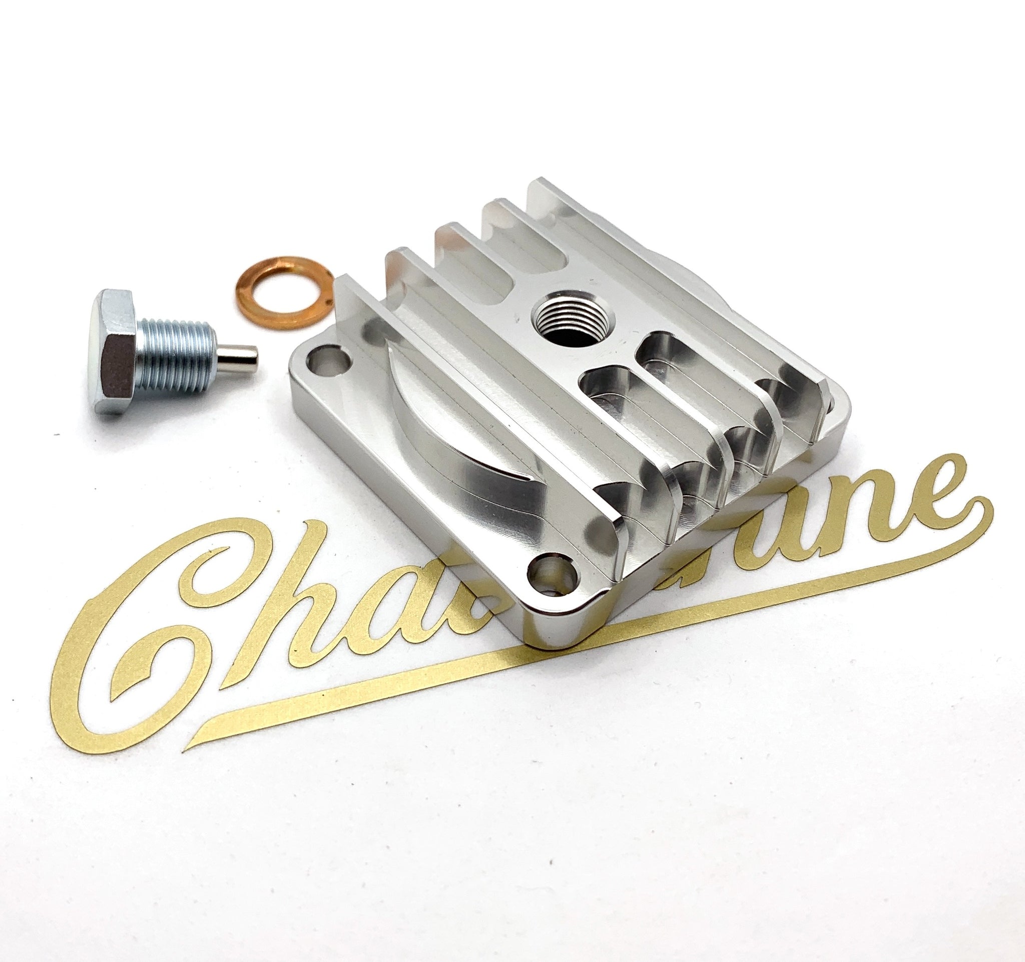 Trappe de Vidange BSA twin Aluminium taillée masse avec bouchon aimanté