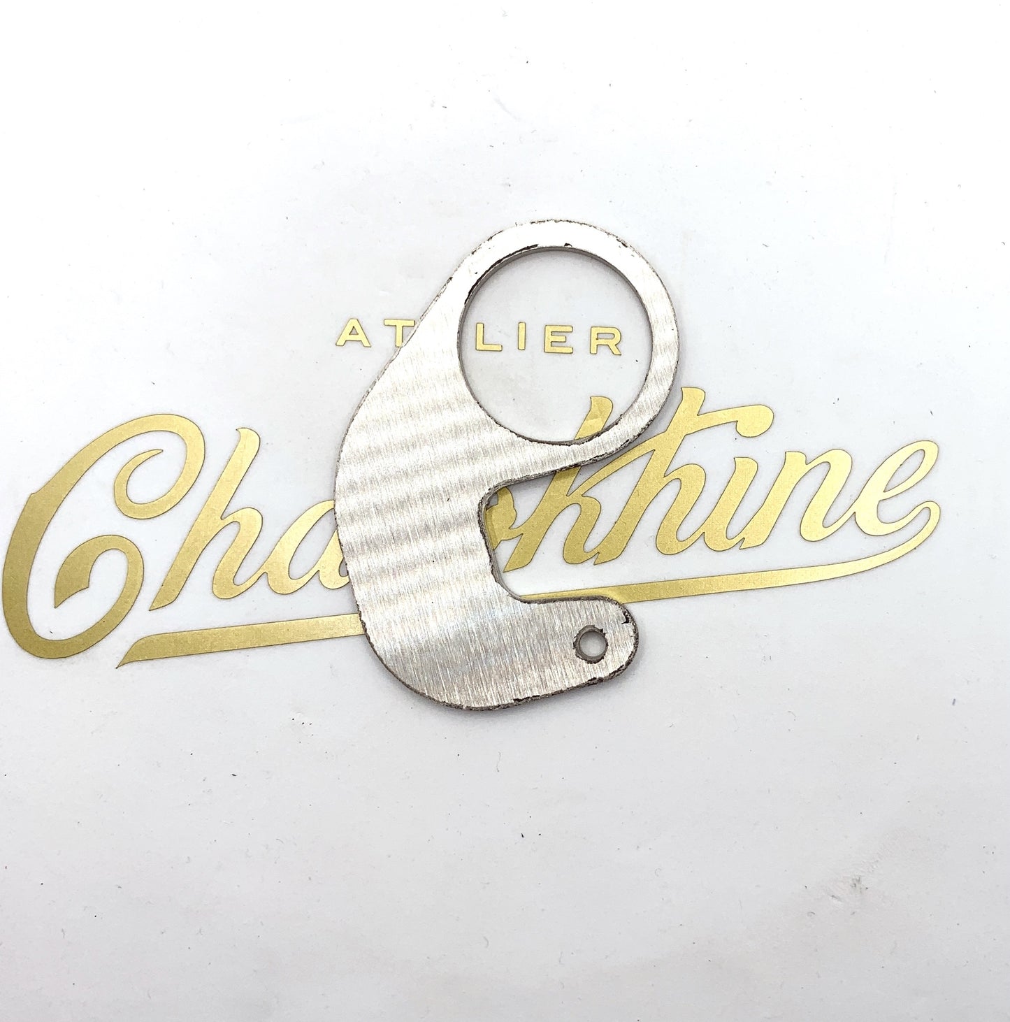 platine inox ressort de béquille centrale Triumph 1960-62