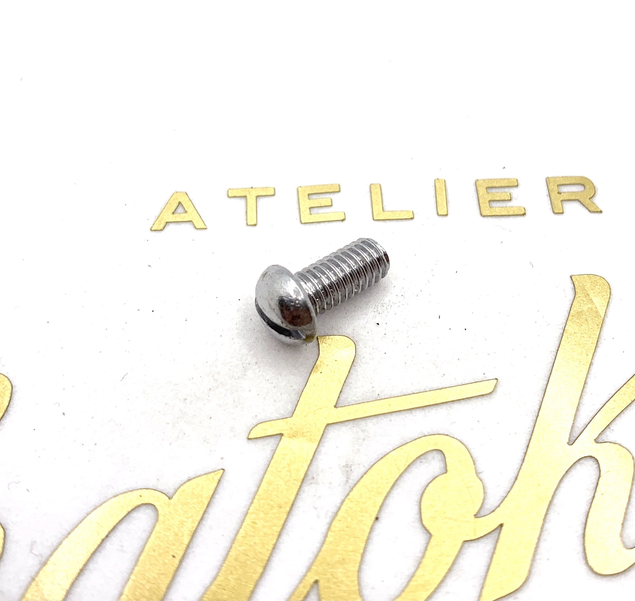 vis inox de gicleur de pression d'huile Velocette + primaire