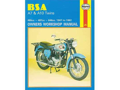 (HMH121) Manuel d'atelier Haynes BSA A7/A10