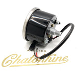 Compteur Smiths Replica post-69 fond noir en Km/H