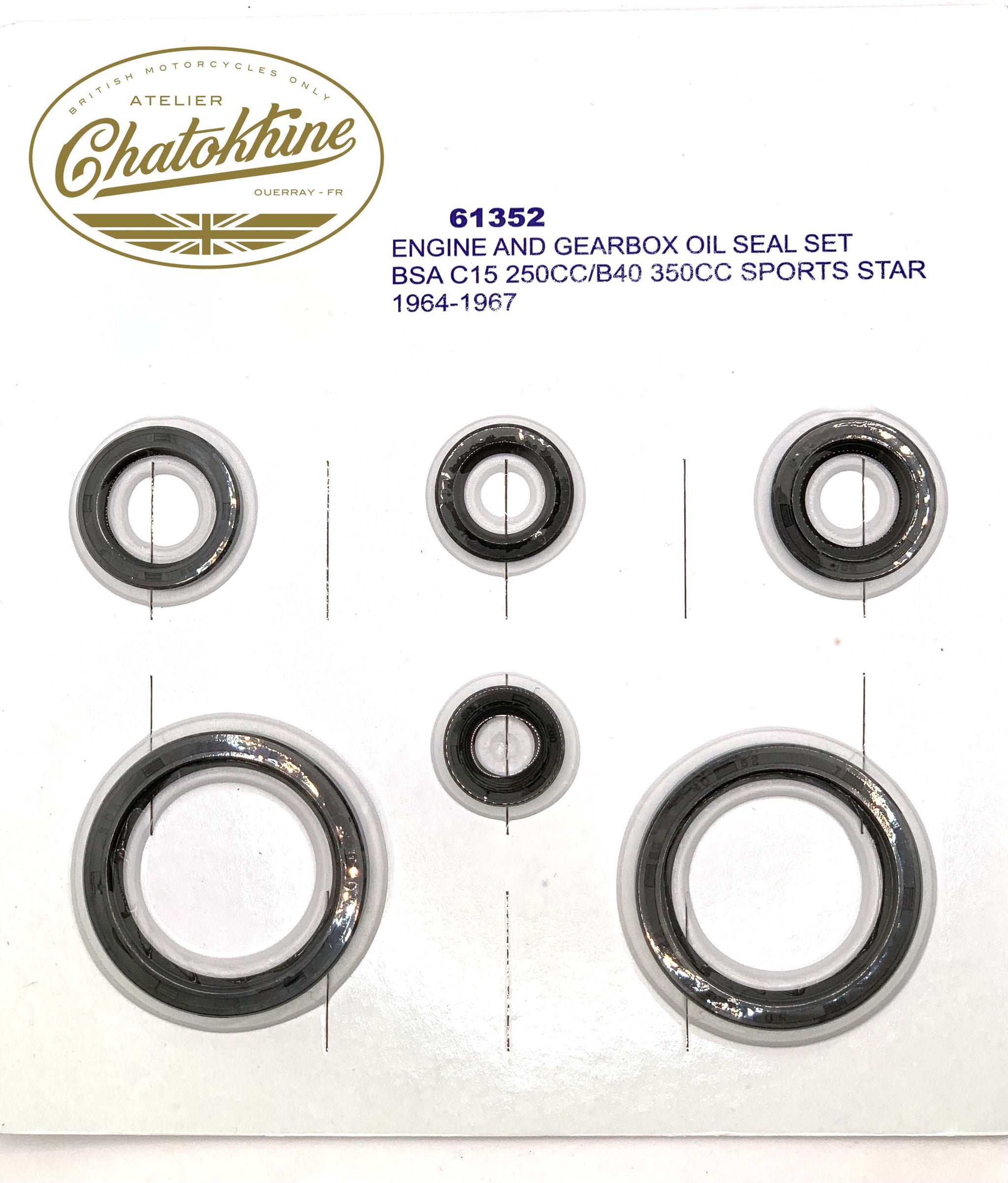 Pochette de joints spi BSA C15/B40 (61352)