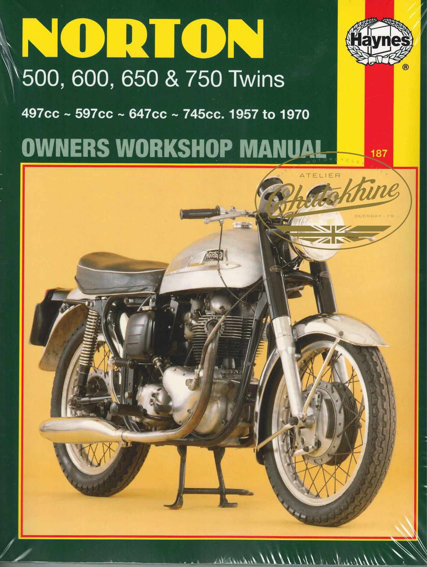 (HMH187) Manuel d'atelier Haynes Norton Twins (1957-70)