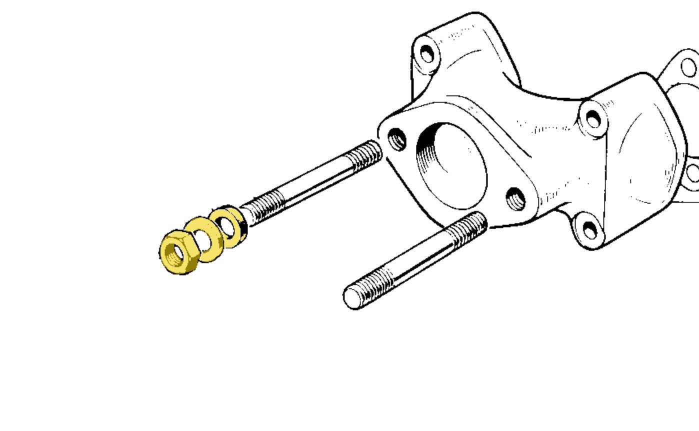 kit de fixation carburateurs pipe d'admission Triumph 650 et 750 blocs moteurs