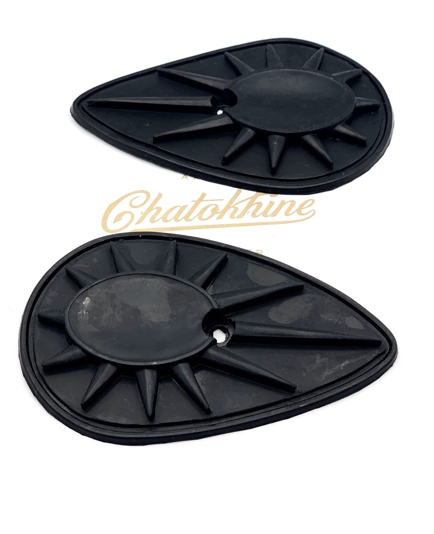 Paire caoutchoucs pour badges BSA A7 A10 A50 A65 (26271)