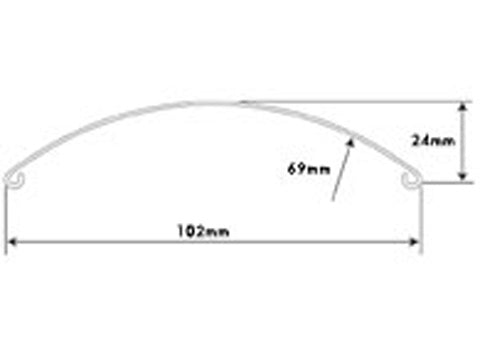 Garde boue universel acier avant 4" x 19"