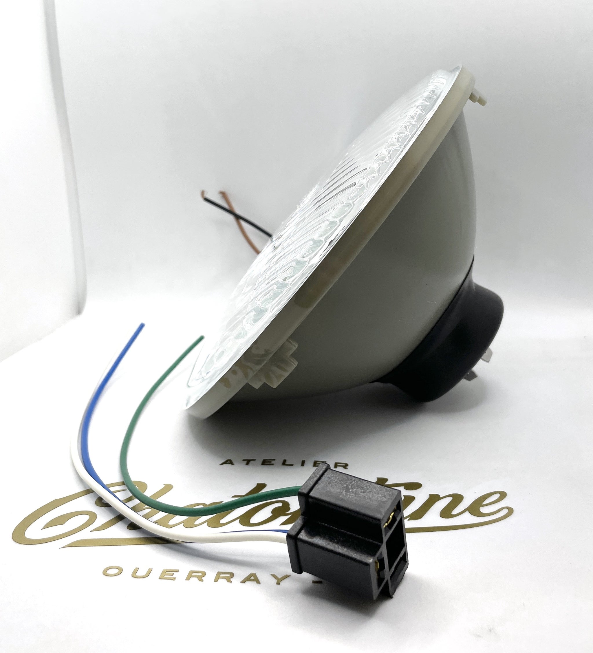 optique de phare 7'' plat H4