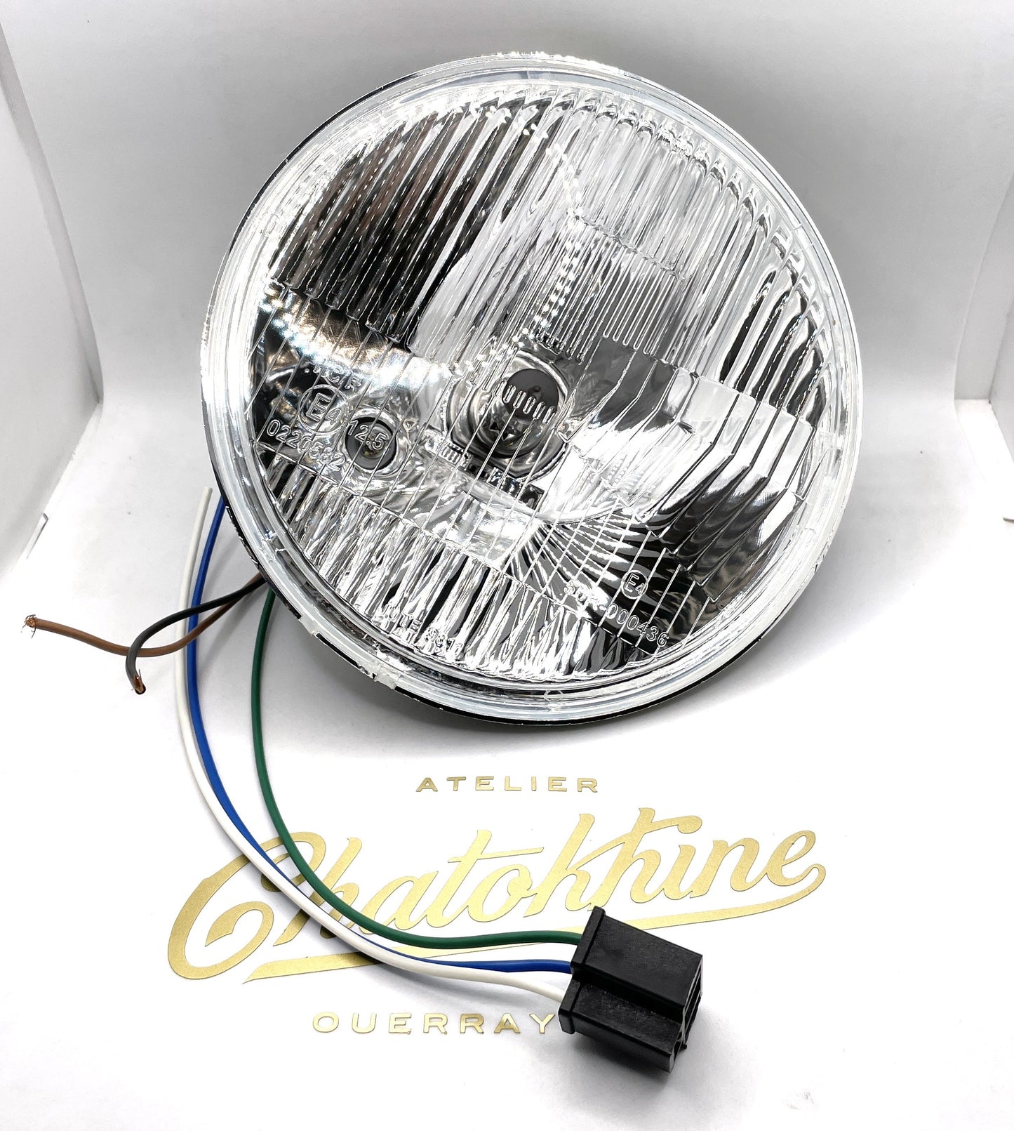 optique de phare 7'' plat H4