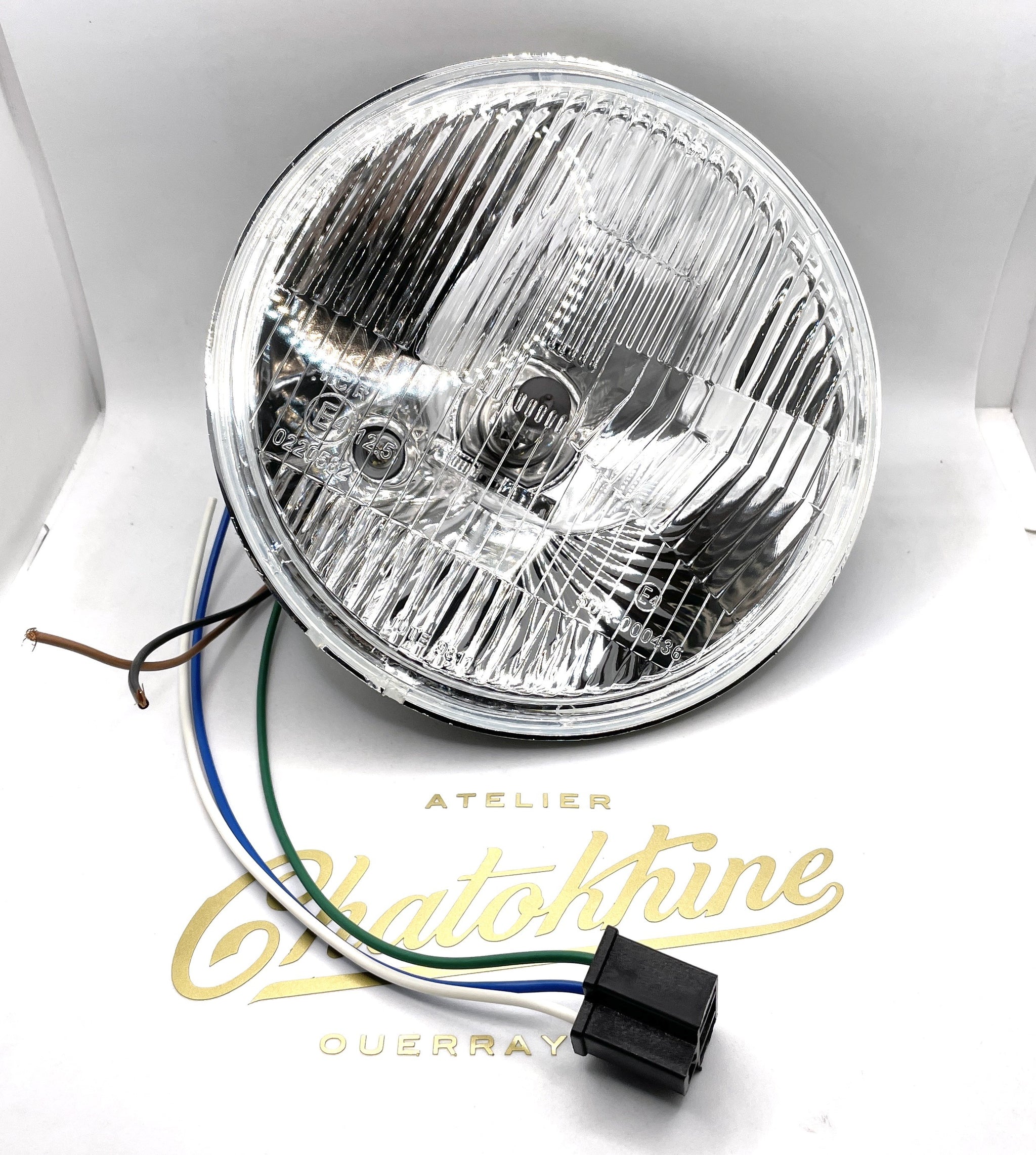optique de phare 7'' plat H4
