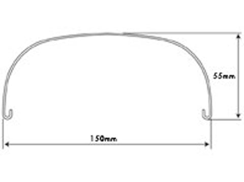 Garde boue universel Inox arriere 6" x 18"/19"