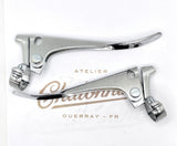 Paire de leviers chromés sans boules ni tendeurs (25.4mm)
