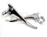 Paire de leviers chromés sans boules ni tendeurs (25.4mm)